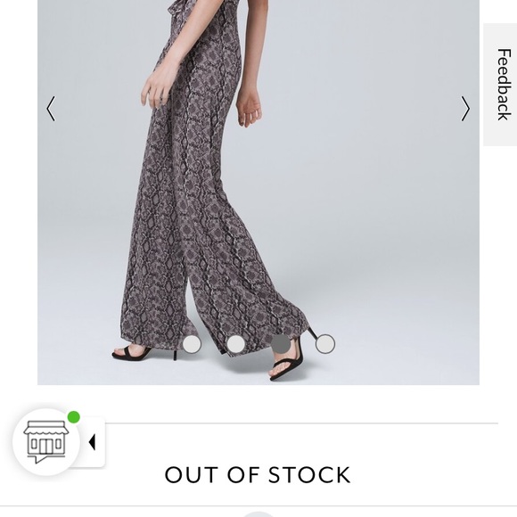 WHBM Snakeskin halter jumpsuit NWOT! So flattering! - Picture 3 of 8